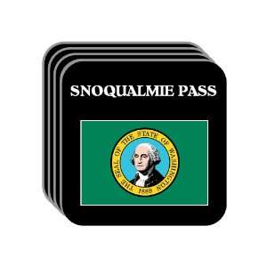  US State Flag   SNOQUALMIE PASS, Washington (WA) Set of 4 