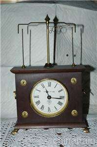   Antique Horolovar Flying Pendulum Clock Ignatz Jerome & Co Works Well