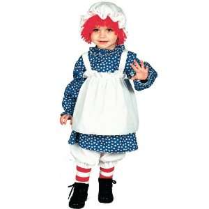 Lets Party By BuySeasons Raggedy Ann Child Costume / White/Blue   Size 