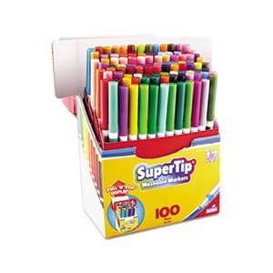  Supertip Washable Markers, 100 Assorted Colors, 100/Set 