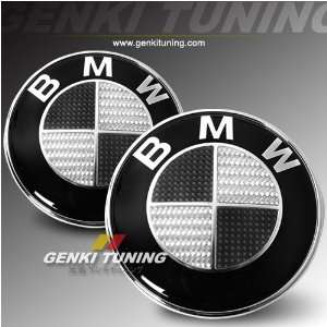  BMW Hood Trunk Roundel Emblem Black & White   E39 5 Series M5 