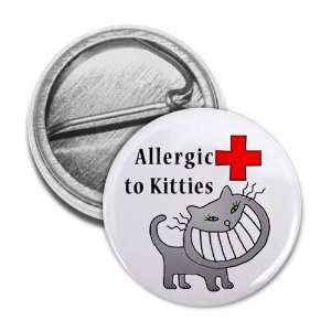  ALLERGIC TO CATS Medical Alert 1 inch Mini Pinback Button 