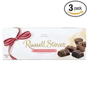 Russell Stover Chocolate Nut Chewy & Crisp, 12 Ounce Boxes (Pack of 3 