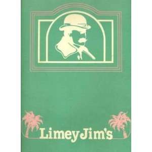  Limey Jims Restaurant Menu Orlando Florida 1987 
