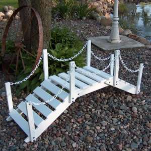  Prairie Leisure Decorative Garden Bridge with posts & chain 
