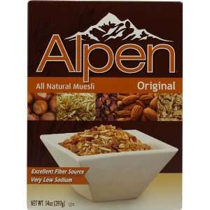 Alpen All Natural Muesli Cereal Original    14 oz(pack of 3)  