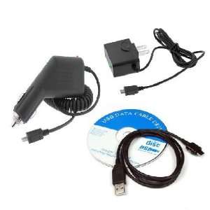  USB Data Cable + Rapid Car + Home Travel Charger for U.S 
