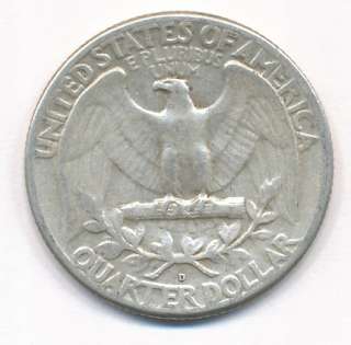   SILVER QUARTER. CIRCULATED CONDITION (SEE SCAN). 