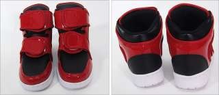 Mens Red White Strap High Top Sneakers Shoes US 7~10  