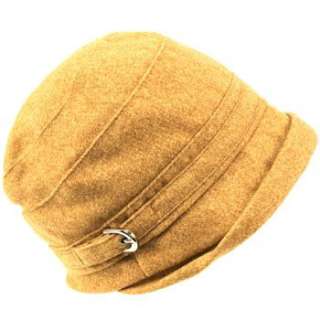 Winter Beanie Bucket Foldable Crusher Shimmer Hat Camel  