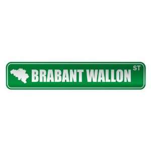   BRABANT WALLON ST  STREET SIGN CITY BELGIUM