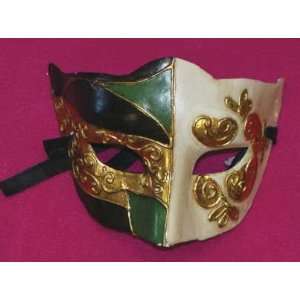   Eye Venetian, Masquerade, Mardi Gras Mask Green/Black Toys & Games
