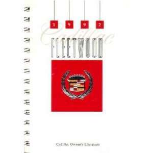  1992 CADILLAC FLEETWOOD Owners Manual User Guide 