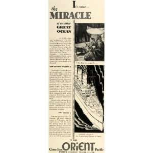  1930 Ad Canadian Orient Pacific Cruise Ship Knots Japan 