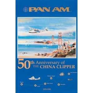 Pan Am   50th Anniversary of the China Clipper Unknown. 12.00 inches 