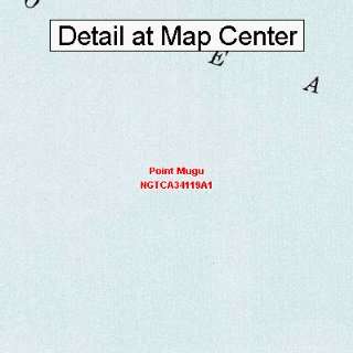 USGS Topographic Quadrangle Map   Point Mugu, California (Folded 
