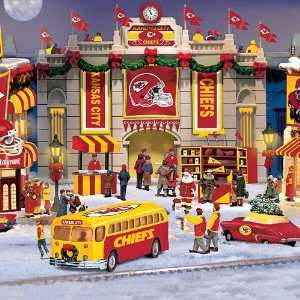 Kansas City Chiefs Collectible Christmas Village 