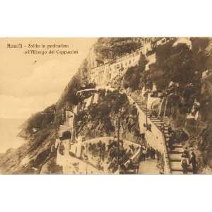   Vintage Postcard Panorama of the Hotel dei Cappuccini Amalfi Italy