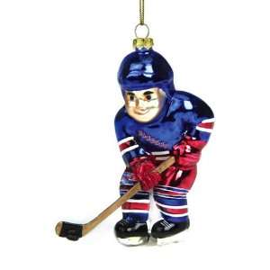   York Rangers Nhl Glass Hockey Player Ornament (4)