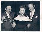 1957 Ethel Merman & husband Robert Six In New York Pres