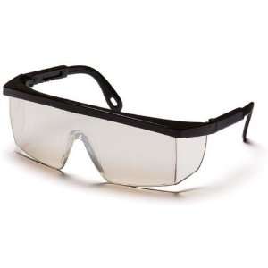 Pyramex Integra Safety Glasses   Indoor/Outdoor Mirror Lens, Black 