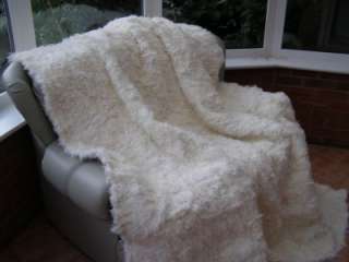 Luxury real KALGAN fur pelts throw,blanket 210x200cm  