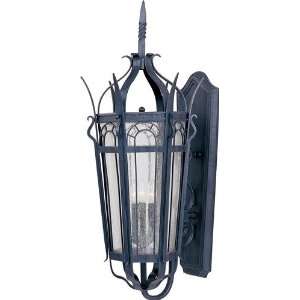   Cathedral 3 Light Outdoor Wall Lantern H37 W16.5