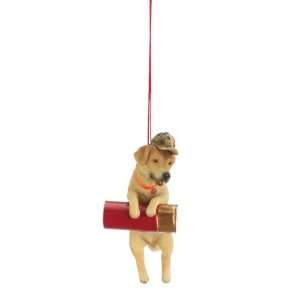   Labrador Retriever Hunting Dog with Gun Shell Christmas Ornament