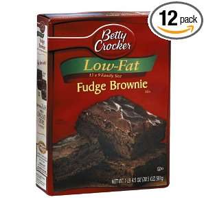 Betty Crocker Brownie Mix Low Fat Fudge, 20.50 Ounce Boxes (Pack of 12 