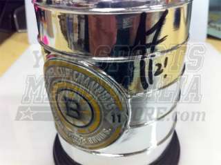 Andrew Ference Boston Bruins signed Hunter mini Stanley Cup Champions 