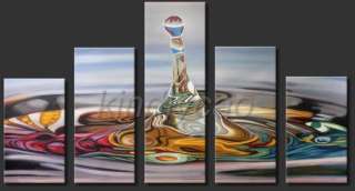 Framed Huge Modern Water Bead Wall Art Oil Paint Km246  