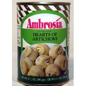 Ambrosia Artichoke Hearts, 8/10 count, 13.75 oz  Grocery 