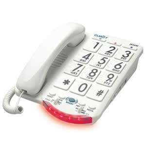  New Clarity Amplified Big Button Phone White Keys Extra 