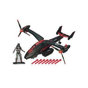  GI Joe Black Dragon VTOL With Cobra Air Trooper Toys 