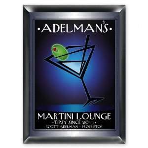 Personalized Martini Bar Sign After Hours  Kitchen 