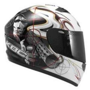  KBC VR2 GUN DUO WT_BK SM MOTORCYCLE Full Face Helmet 