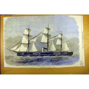    1869 Iron Clad Twin Screw Turret Ship Captain Naval