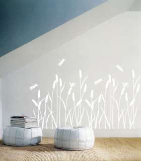 Reeds Field WALL Decor STICKER Removable Adhesive Decal  