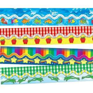   Border Set   3 Inches x 3 Feet   Pack of 4 Designs