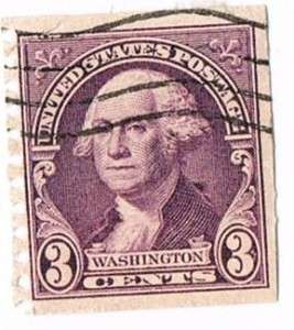 Washington 3 Cent Stamp Scott #720 Used  