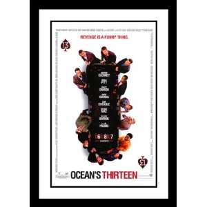  Oceans Thirteen Framed and Double Matted 20x26 Movie 