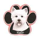 Adorable WEST HIGHLAND TERRIER Dog on Paw Shaped Computer MOUSE PAD 