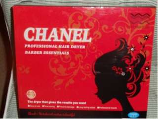   New 1800 Watt Black Chanel Ionic Ceramic Hair Blow Dryer Salon Quality