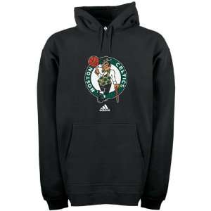  adidas Boston Celtics Black Full Primary Logo Hoody Sweatshirt 
