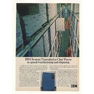  1974 Chef Pierre IBM System/7 Computer Print Ad