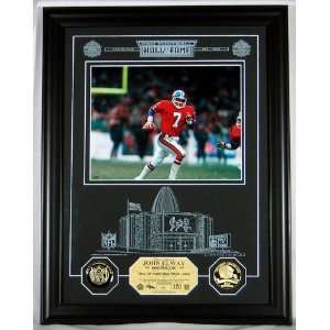  John Elway HOF Archival Etched Glass Photomint Sports 