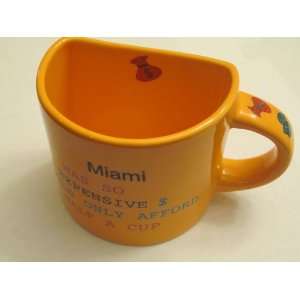  Miami Half a Mug Cup  Orange 