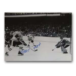  Autographed John Paul Chief Bucyk and Fred Standfield 