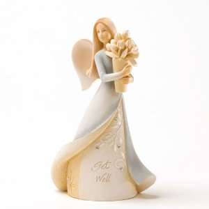  Enesco Foundations Get Well Mini Angel Figurine, 4 1/4 