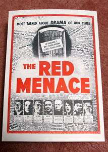 The Red Menace repro film poster   anti Communist era  